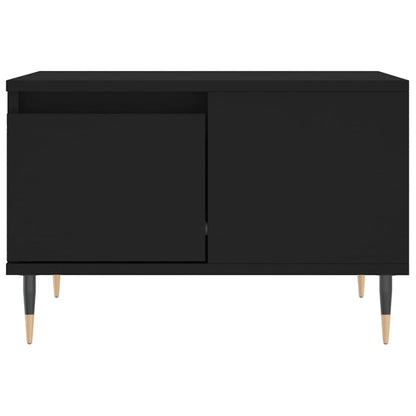 Salontafel 55X55X36,5 Cm Bewerkt Hout Zwart
