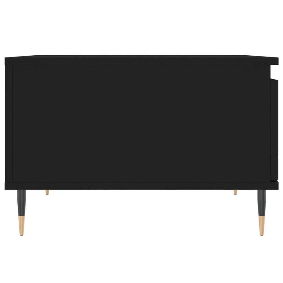Salontafel 55X55X36,5 Cm Bewerkt Hout Zwart