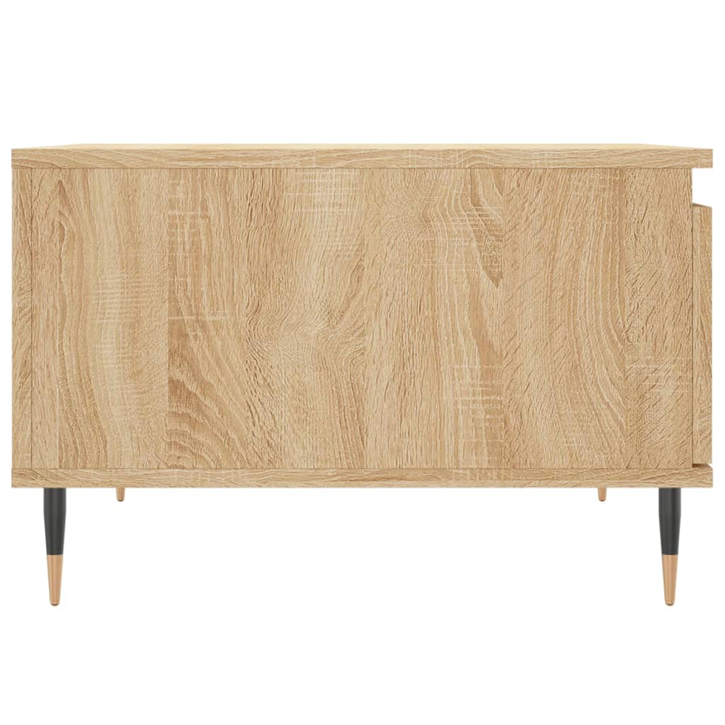 Salontafel 55X55X36,5 Cm Bewerkt Hout Kleurig Sonoma eiken