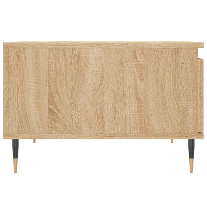 Salontafel 55X55X36,5 Cm Bewerkt Hout Kleurig Sonoma eiken