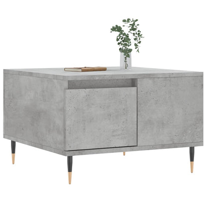 Salontafel 55X55X36,5 Cm Bewerkt Hout Betongrijs