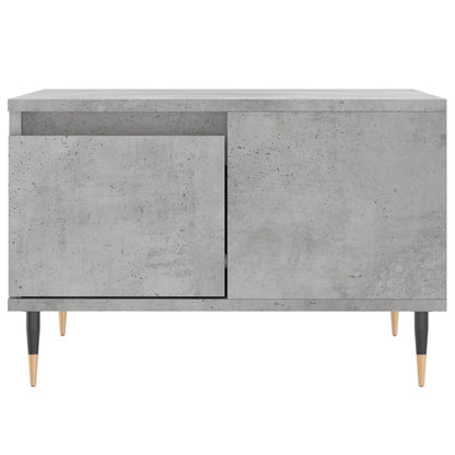 Salontafel 55X55X36,5 Cm Bewerkt Hout Betongrijs