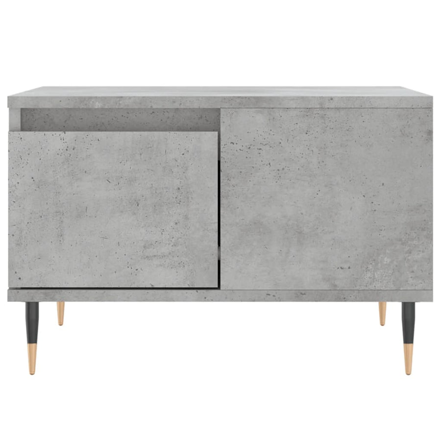 Salontafel 55X55X36,5 Cm Bewerkt Hout Betongrijs
