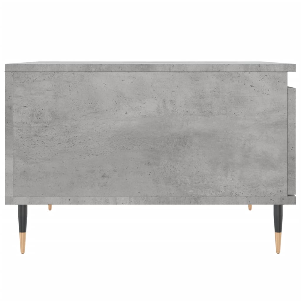 Salontafel 55X55X36,5 Cm Bewerkt Hout Betongrijs