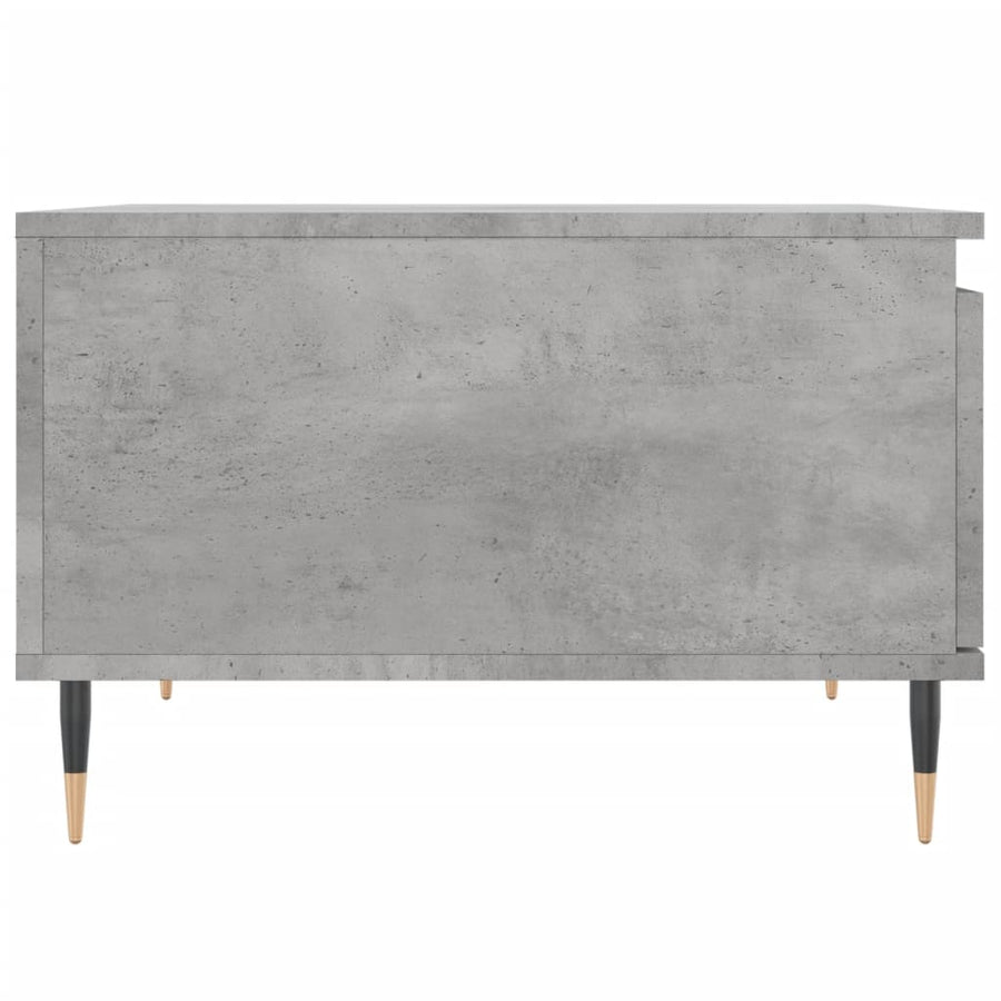 Salontafel 55X55X36,5 Cm Bewerkt Hout Betongrijs