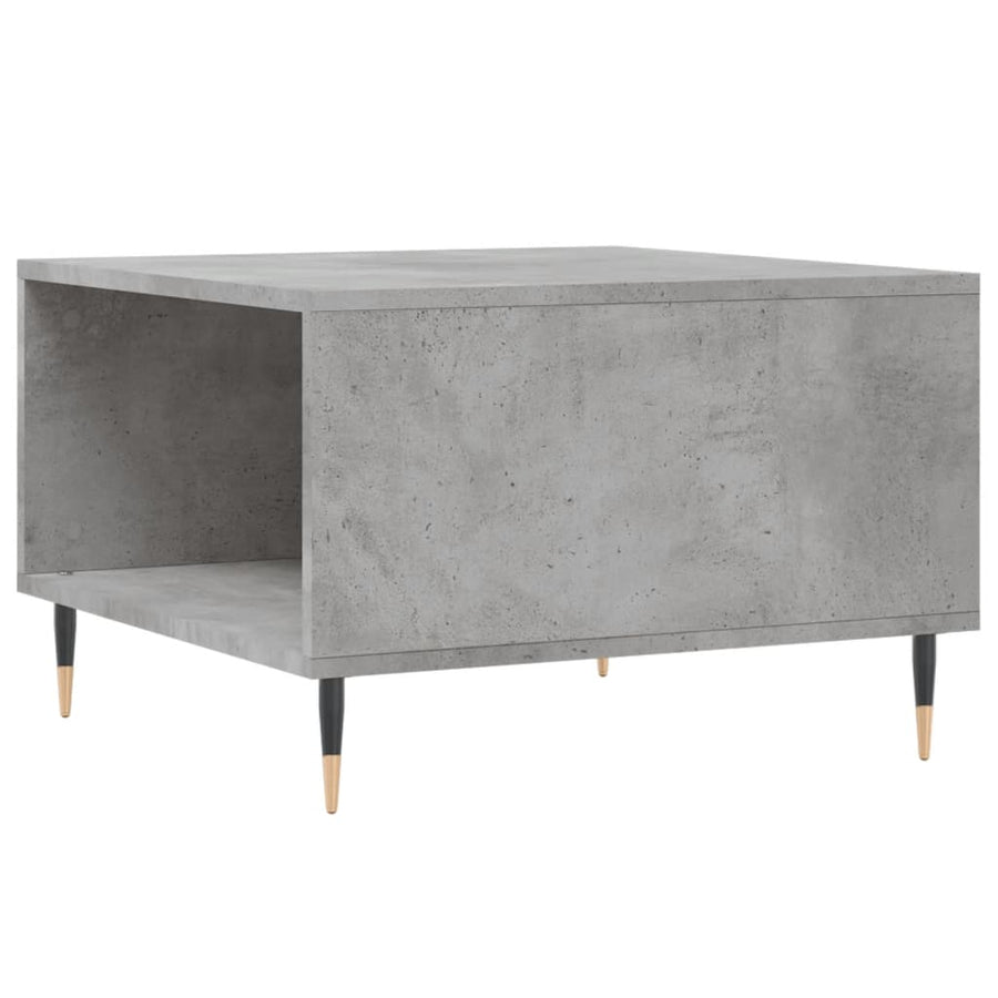 Salontafel 55X55X36,5 Cm Bewerkt Hout Betongrijs