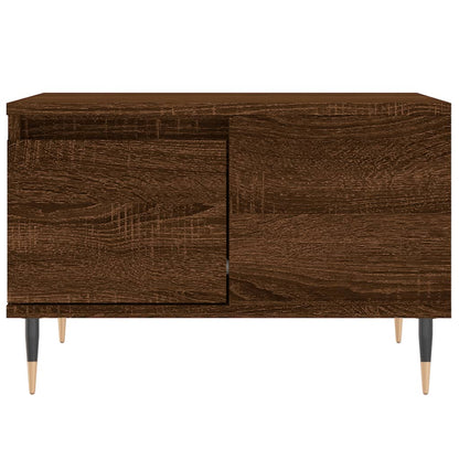 Salontafel 55X55X36,5 Cm Bewerkt Hout Bruin Eikenkleur Bruineiken