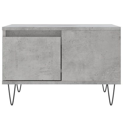 Salontafel 55X55X36,5 Cm Bewerkt Hout Betongrijs