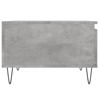 Salontafel 55X55X36,5 Cm Bewerkt Hout Betongrijs