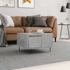 Coffee table 55x55x36.5 cm treated wood concrete grey
