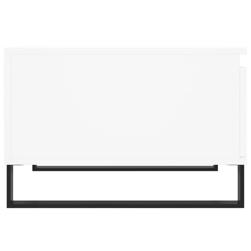 Salontafel 55X55X36,5 Cm Bewerkt Hout Wit