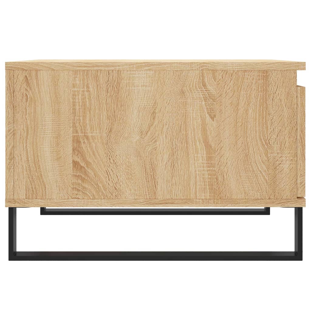 Salontafel 55X55X36,5 Cm Bewerkt Hout Kleurig Sonoma eiken
