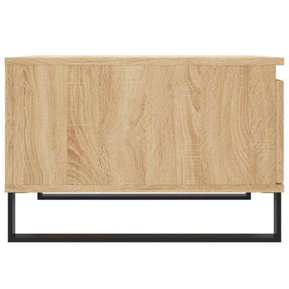 Salontafel 55X55X36,5 Cm Bewerkt Hout Kleurig Sonoma eiken