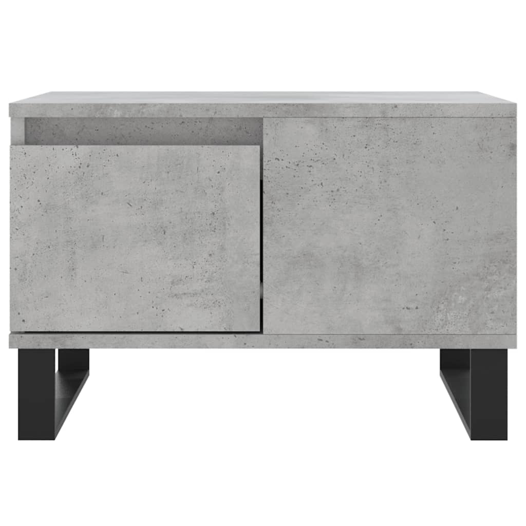 Salontafel 55X55X36,5 Cm Bewerkt Hout Betongrijs