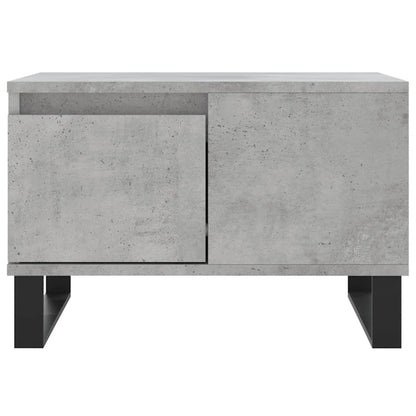 Salontafel 55X55X36,5 Cm Bewerkt Hout Betongrijs