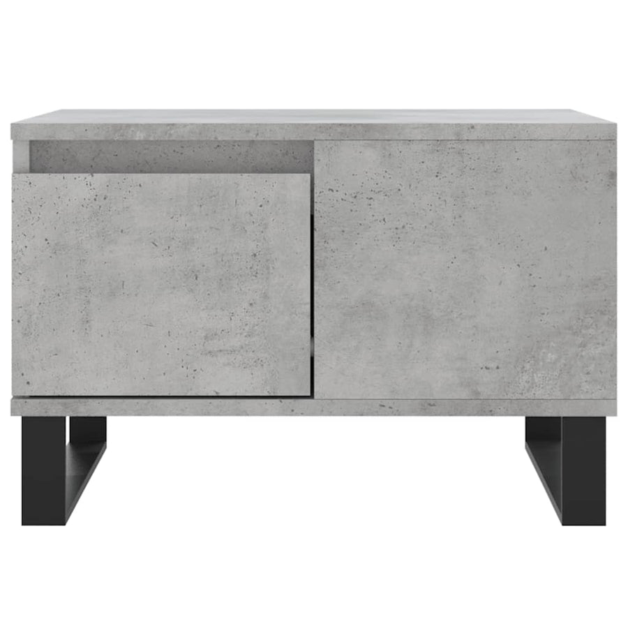 Salontafel 55X55X36,5 Cm Bewerkt Hout Betongrijs