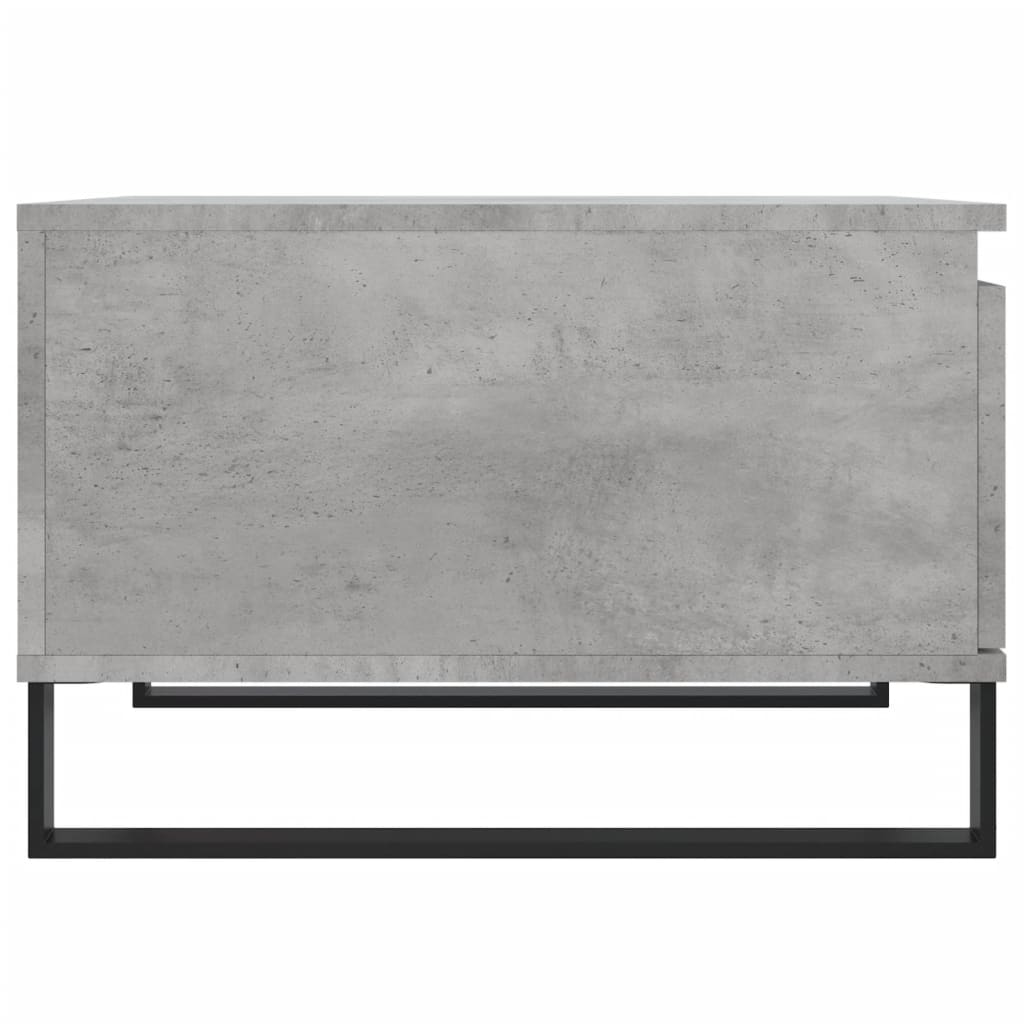 Salontafel 55X55X36,5 Cm Bewerkt Hout Betongrijs