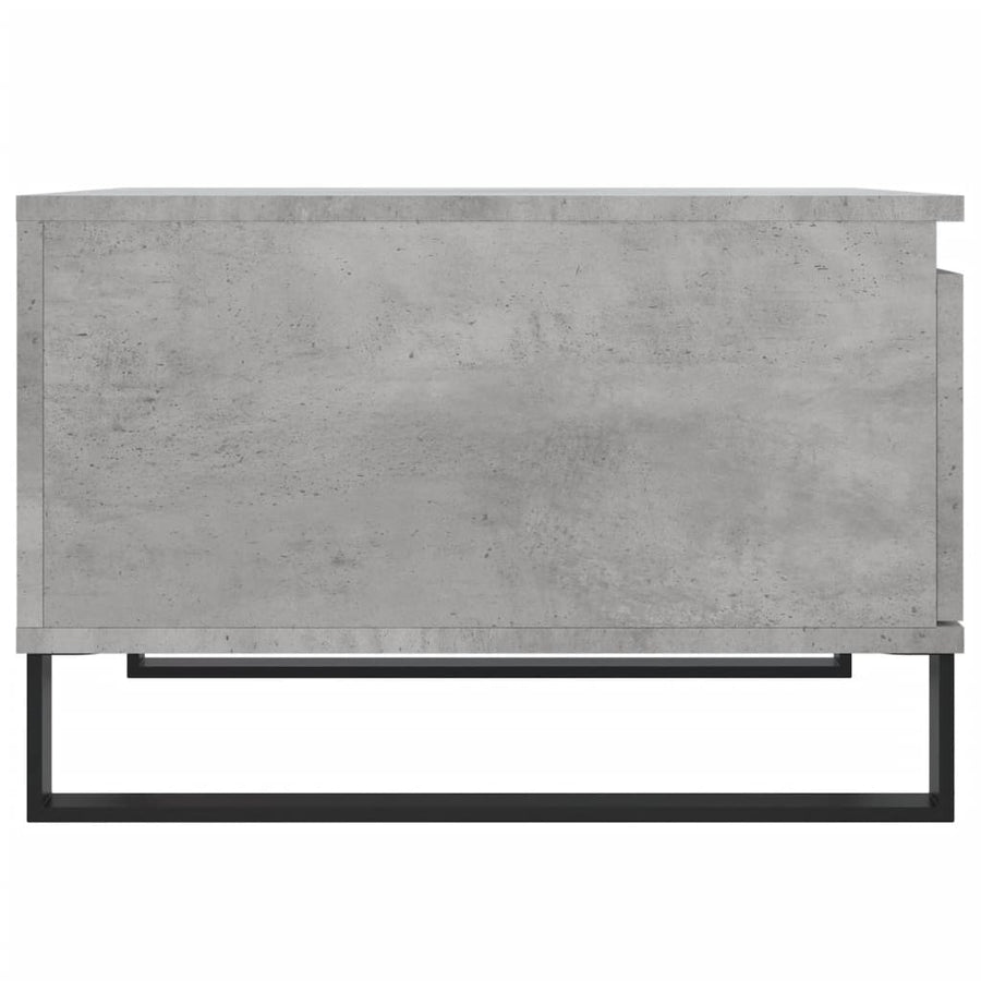Salontafel 55X55X36,5 Cm Bewerkt Hout Betongrijs