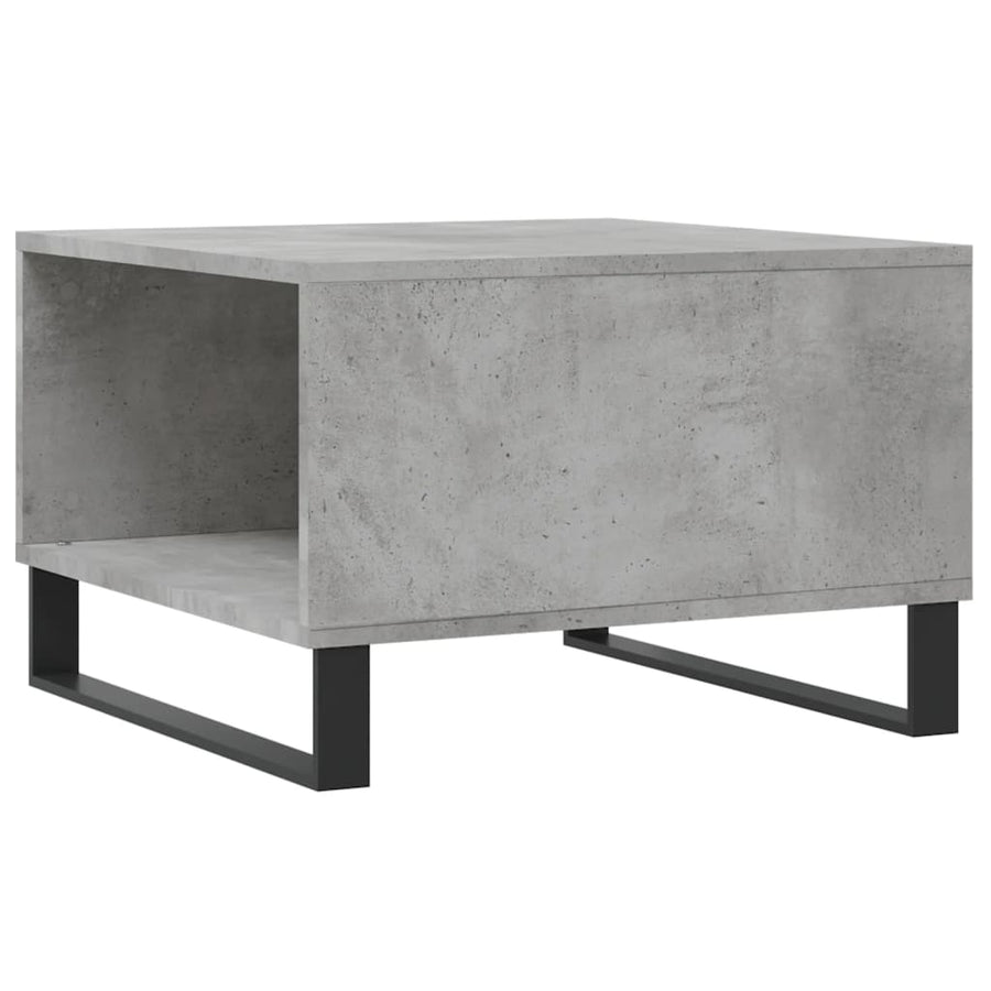 Salontafel 55X55X36,5 Cm Bewerkt Hout Betongrijs
