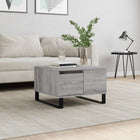 Coffee table 55x55x36.5 cm engineered wood grey Sonoma oak look