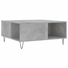 Salontafel 80X80X36,5 Cm Bewerkt Hout Betongrijs