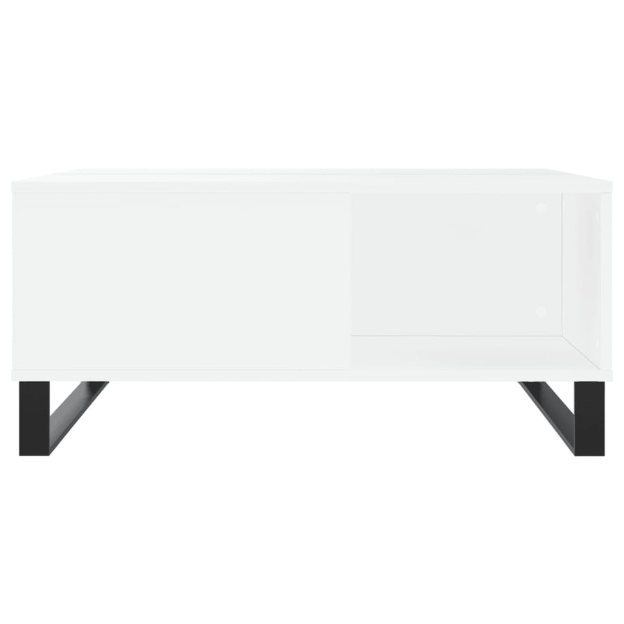 Salontafel 80x80x36,5 cm bewerkt hout wit