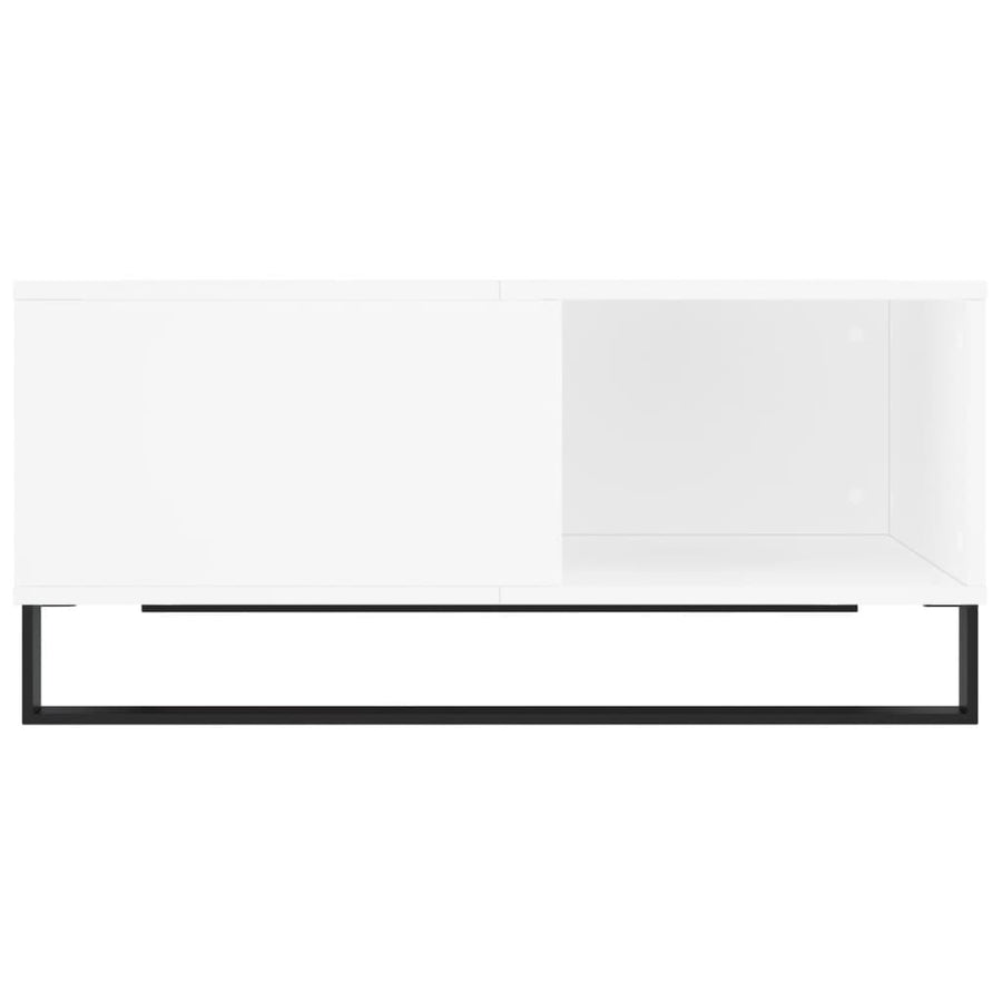 Salontafel 80x80x36,5 cm bewerkt hout wit