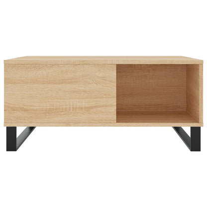 Salontafel 80x80x36,5 cm bewerkt hout sonoma eikenkleurig