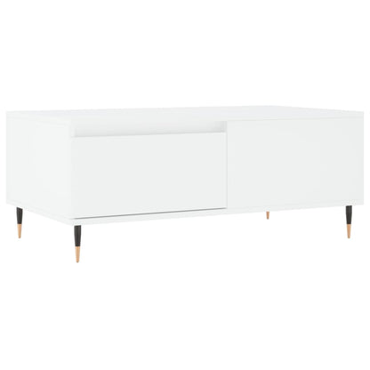 Salontafel 90X50X36,5 Cm Bewerkt Hout Wit