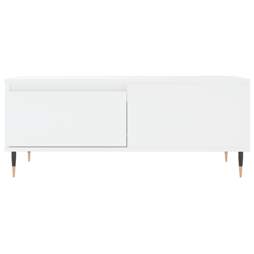 Salontafel 90X50X36,5 Cm Bewerkt Hout Wit