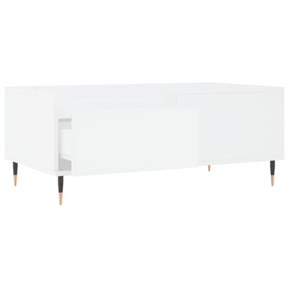Salontafel 90X50X36,5 Cm Bewerkt Hout Wit