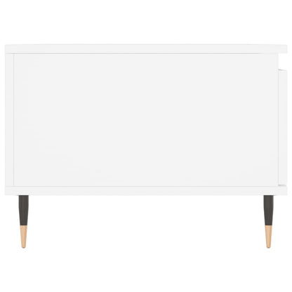 Salontafel 90X50X36,5 Cm Bewerkt Hout Wit