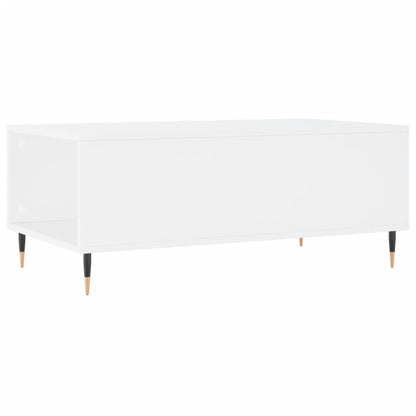 Salontafel 90X50X36,5 Cm Bewerkt Hout Wit