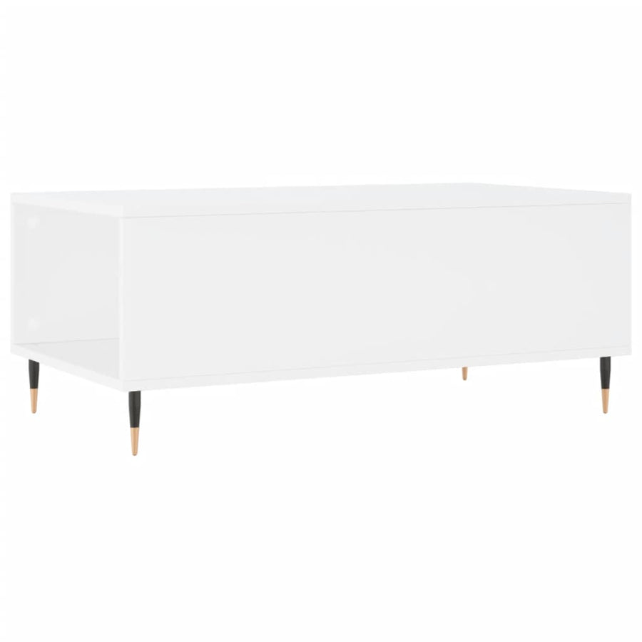 Salontafel 90X50X36,5 Cm Bewerkt Hout Wit