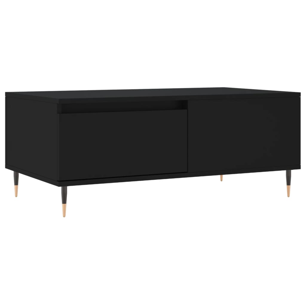 Salontafel 90X50X36,5 Cm Bewerkt Hout Zwart