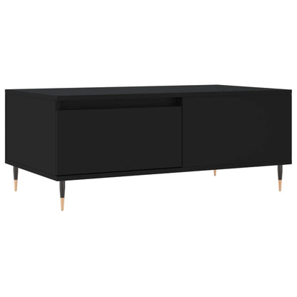 Salontafel 90X50X36,5 Cm Bewerkt Hout Zwart