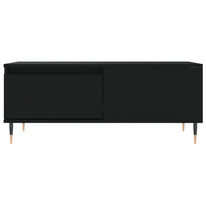 Salontafel 90X50X36,5 Cm Bewerkt Hout Zwart