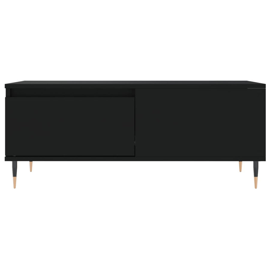 Salontafel 90X50X36,5 Cm Bewerkt Hout Zwart