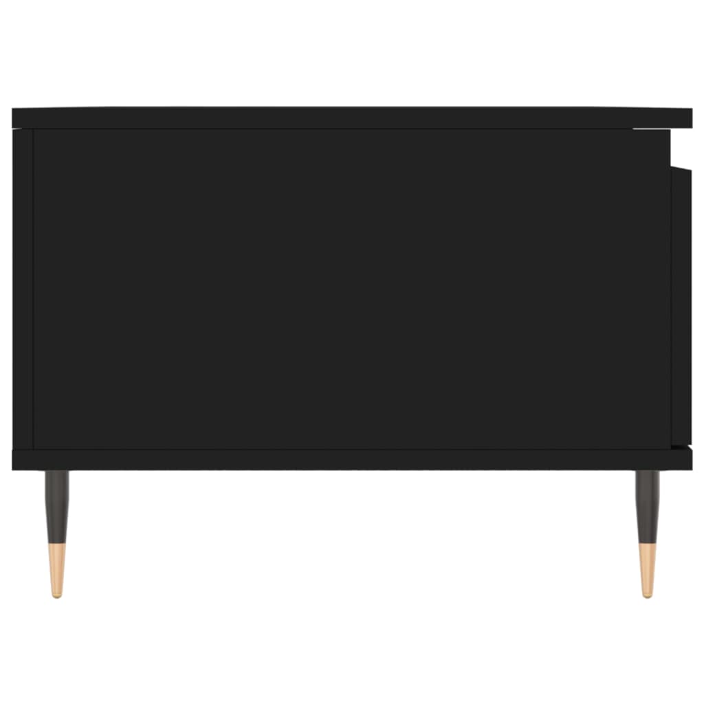 Salontafel 90X50X36,5 Cm Bewerkt Hout Zwart
