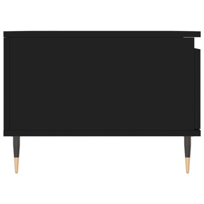 Salontafel 90X50X36,5 Cm Bewerkt Hout Zwart