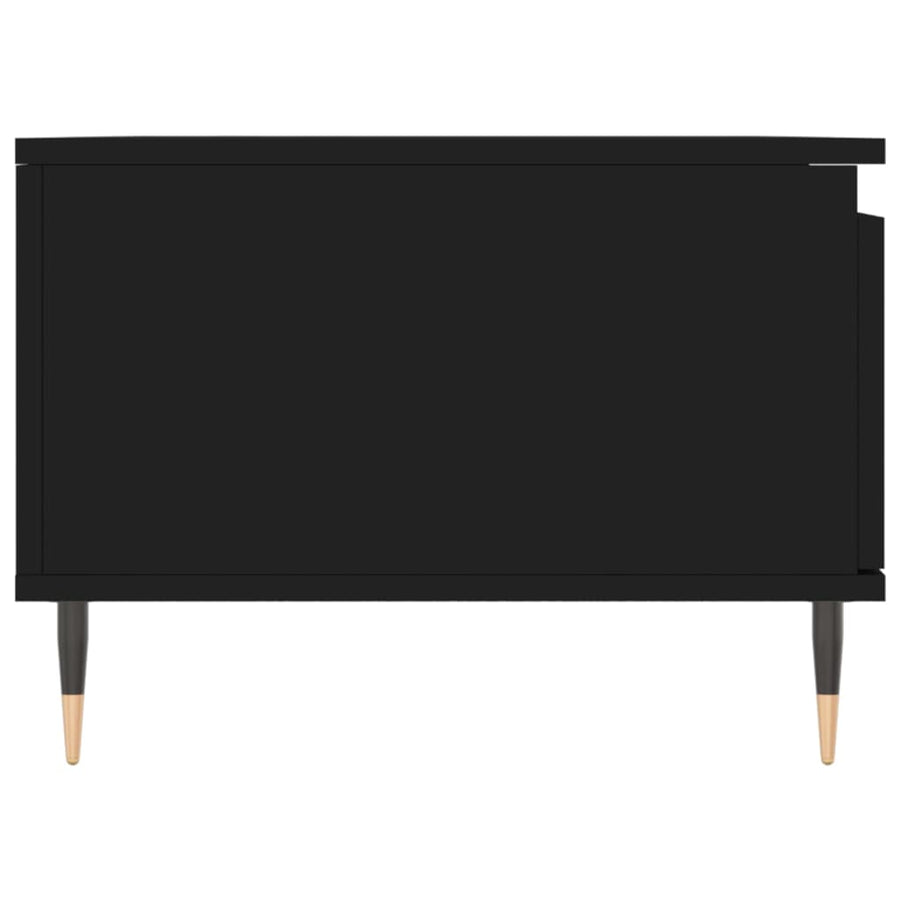 Salontafel 90X50X36,5 Cm Bewerkt Hout Zwart
