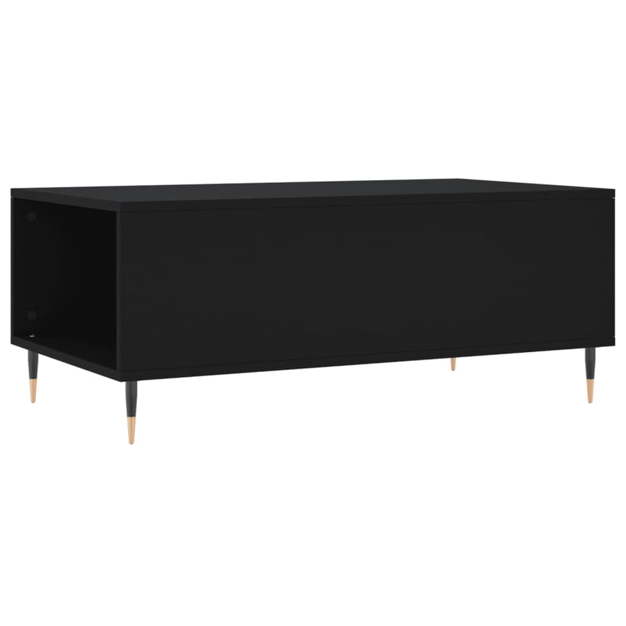 Salontafel 90X50X36,5 Cm Bewerkt Hout Zwart