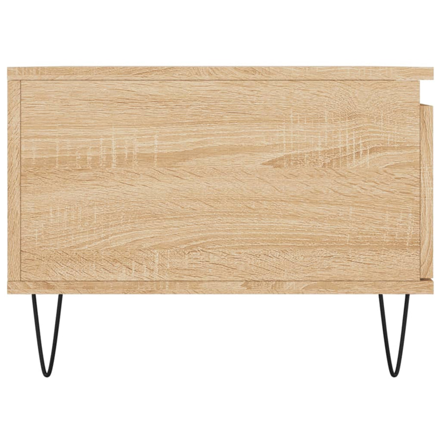 Salontafel 90X50X36,5 Cm Bewerkt Hout Kleurig Sonoma eiken
