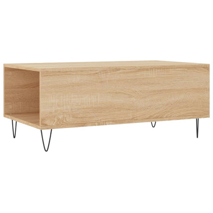 Salontafel 90X50X36,5 Cm Bewerkt Hout Kleurig Sonoma eiken