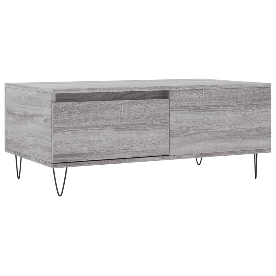 Salontafel 90X50X36,5 Cm Bewerkt Hout Grijs sonoma