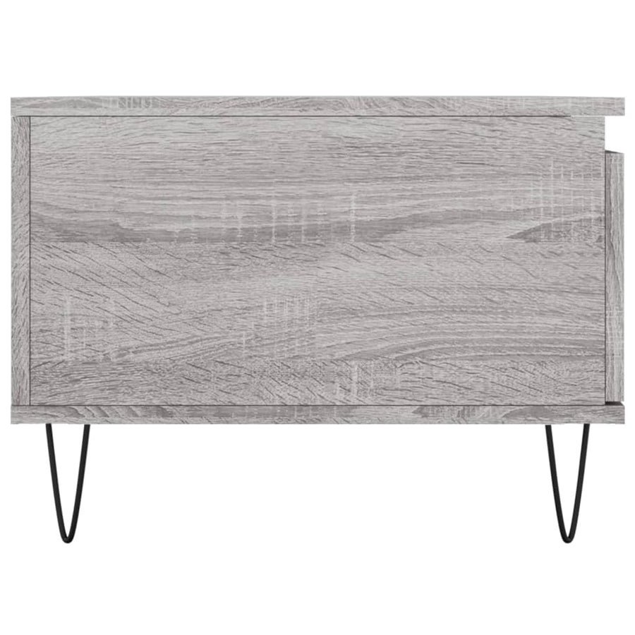 Salontafel 90X50X36,5 Cm Bewerkt Hout Grijs sonoma