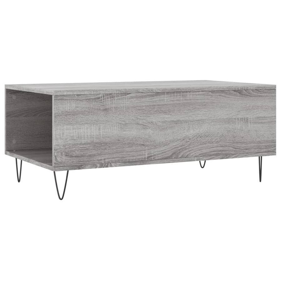 Salontafel 90X50X36,5 Cm Bewerkt Hout Grijs sonoma