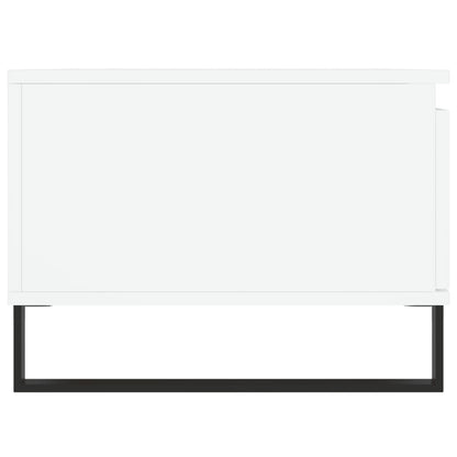 Salontafel 90X50X36,5 Cm Bewerkt Hout Wit