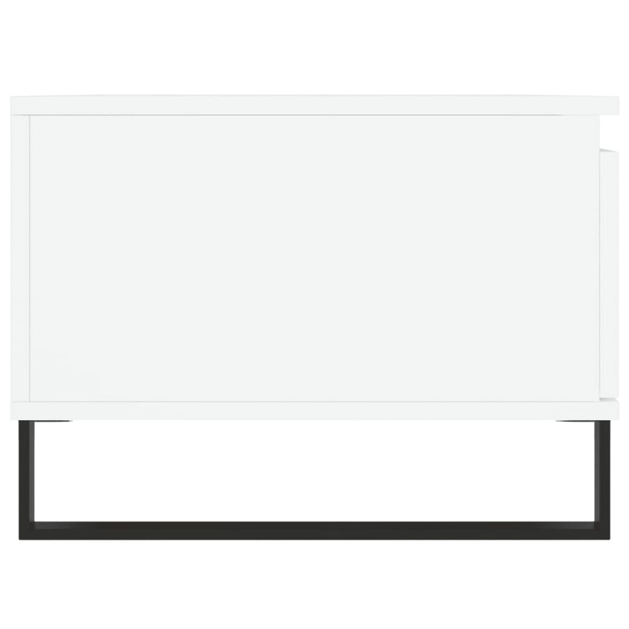 Salontafel 90X50X36,5 Cm Bewerkt Hout Wit