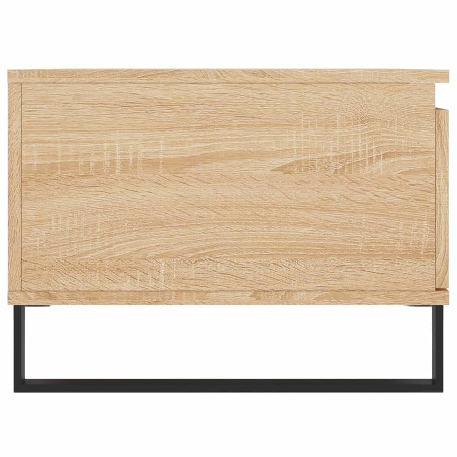 Salontafel 90X50X36,5 Cm Bewerkt Hout Kleurig Sonoma eiken